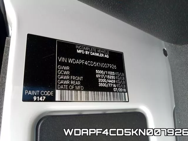 WDAPF4CD5KN007926 фото 2