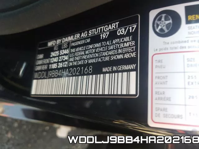 WDDLJ9BB4HA202168 фото 2