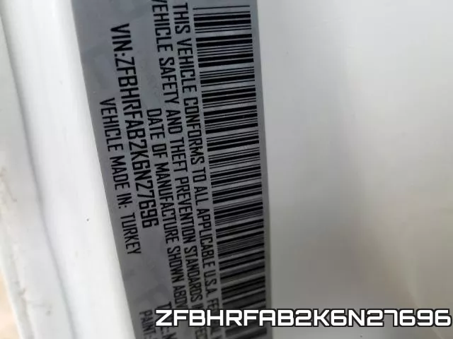 ZFBHRFAB2K6N27696 фото 2