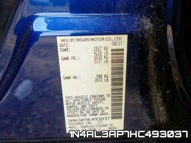 1N4AL3AP7HC493037 фото 2