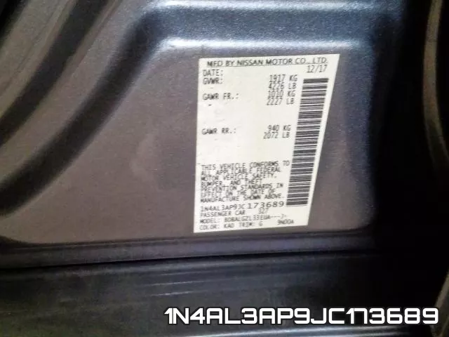 1N4AL3AP9JC173689 фото 2