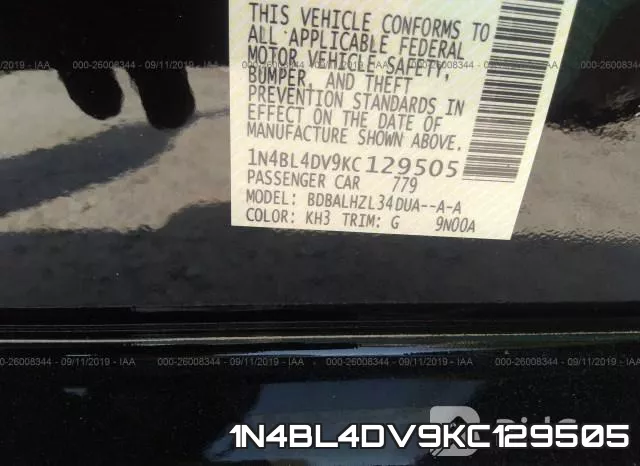 1N4BL4DV9KC129505 фото 10