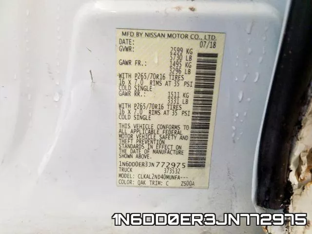 1N6DD0ER3JN772975 фото 2