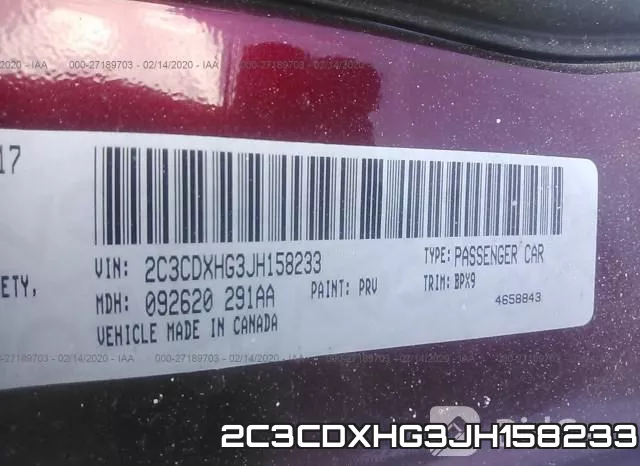 2C3CDXHG3JH158233 фото 10