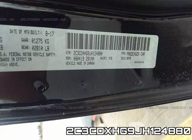 2C3CDXHG9JH124880 фото 10