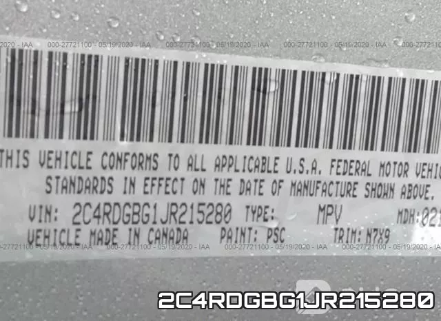 2C4RDGBG1JR215280 фото 10