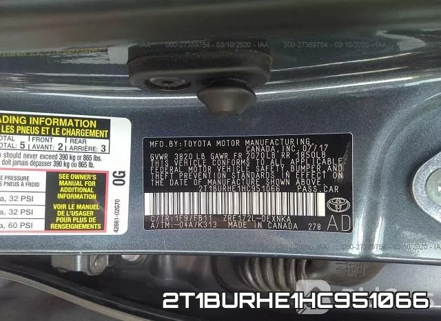 2T1BURHE1HC951066 фото 10