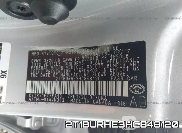 2T1BURHE3HC848120 фото 10