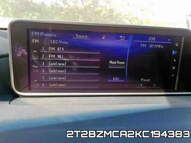 2T2BZMCA2KC194383 фото 10