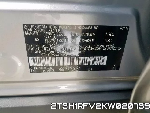 2T3H1RFV2KW020739 фото 2