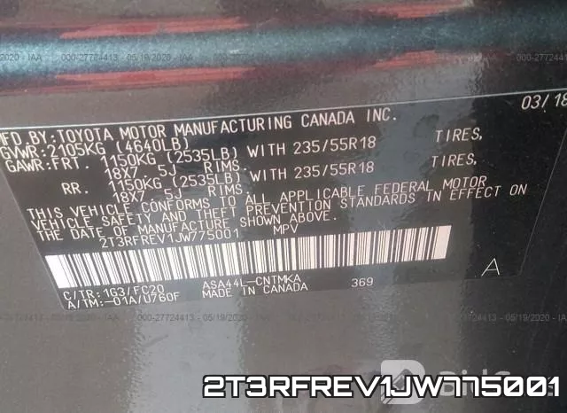 2T3RFREV1JW775001 фото 10