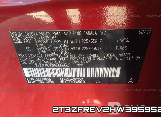 2T3ZFREV2HW395952 фото 10