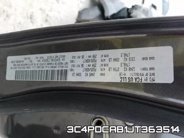 3C4PDCAB1JT363514 фото 2