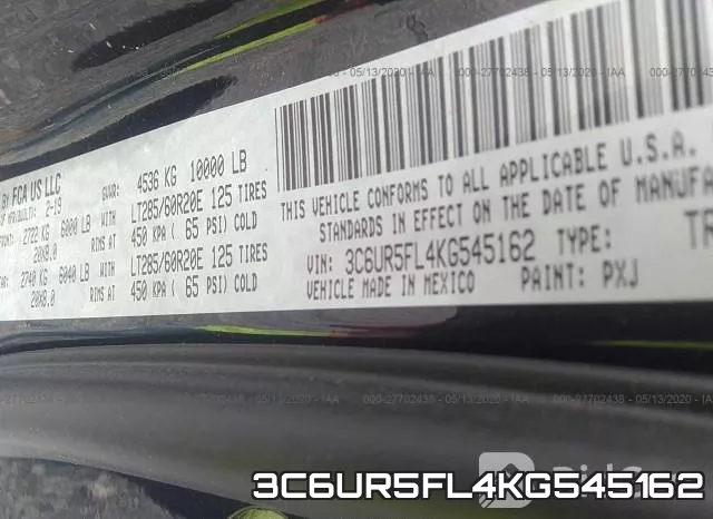 3C6UR5FL4KG545162 фото 10