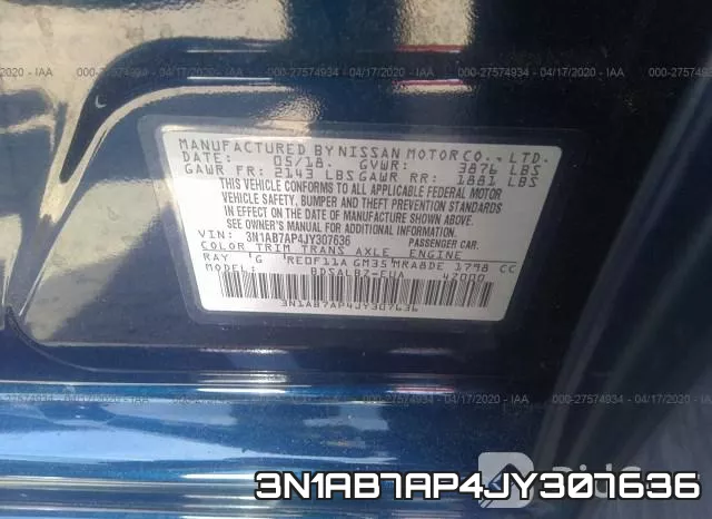 3N1AB7AP4JY307636 фото 10