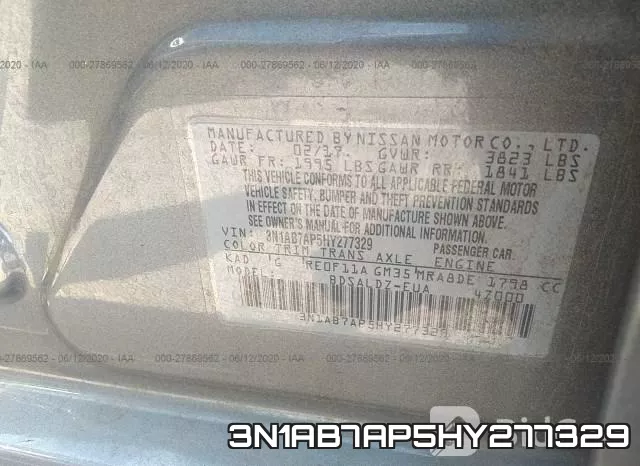 3N1AB7AP5HY277329 фото 10