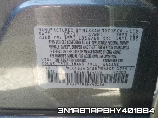 3N1AB7AP8HY401884 фото 2