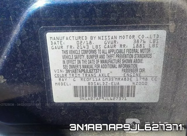 3N1AB7AP9JL627371 фото 10