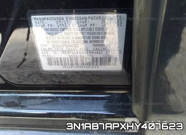 3N1AB7APXHY407623 фото 10