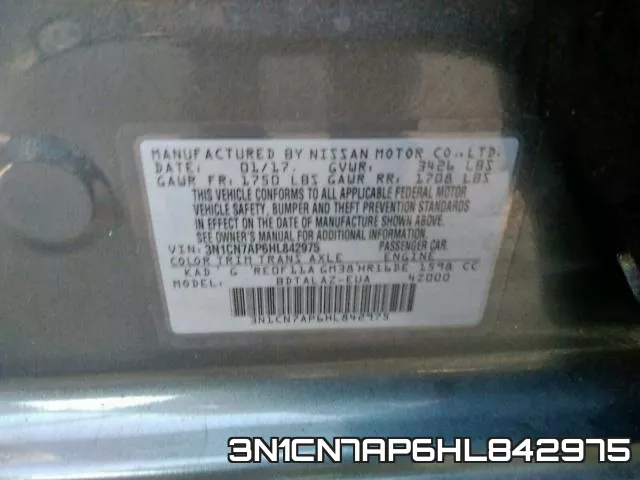 3N1CN7AP6HL842975 фото 2