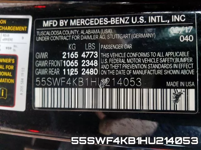 55SWF4KB1HU214053 фото 2