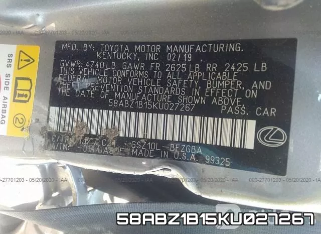 58ABZ1B15KU027267 фото 10