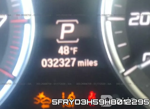 5FRYD3H59HB012295 фото 8
