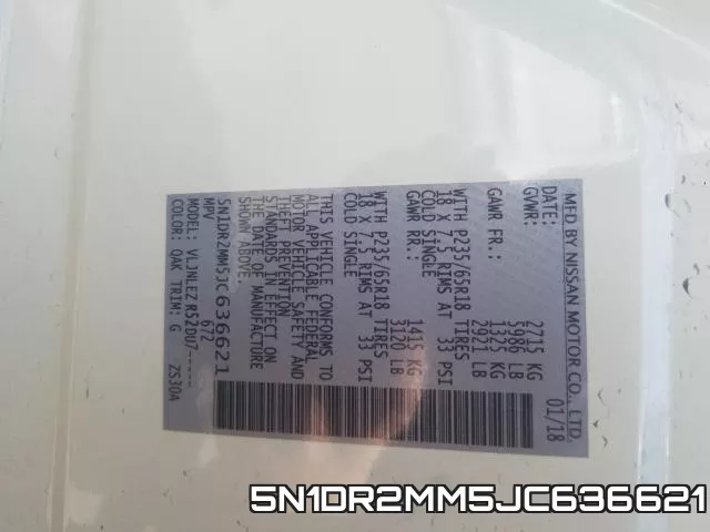 5N1DR2MM5JC636621 фото 2