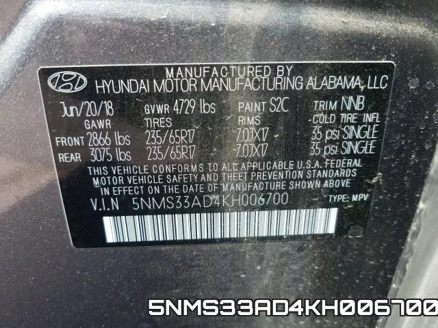 5NMS33AD4KH006700 фото 2