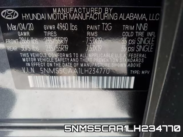 5NMS5CAA1LH234770 фото 2