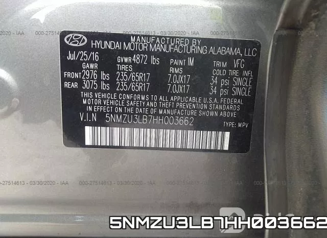 5NMZU3LB7HH003662 фото 10