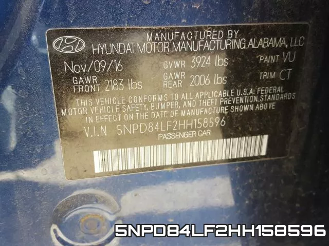 5NPD84LF2HH158596 фото 2