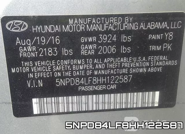 5NPD84LF8HH122587 фото 10