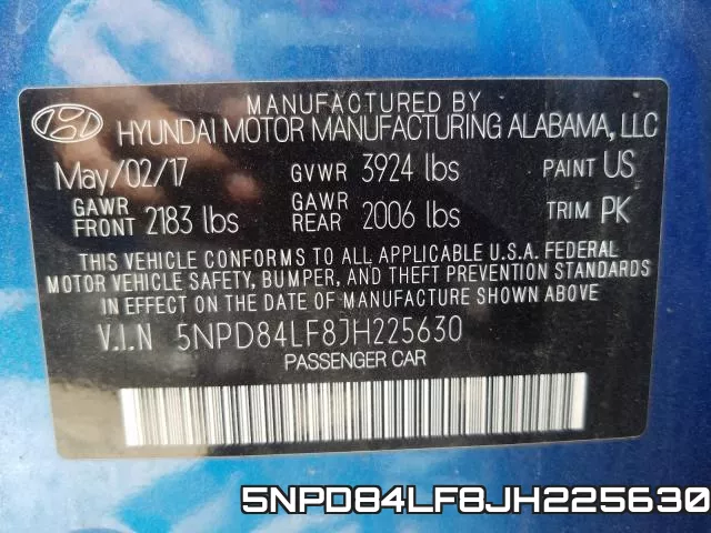 5NPD84LF8JH225630 фото 2