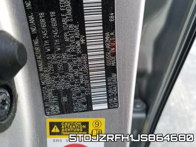 5TDJZRFH1JS864680 фото 2