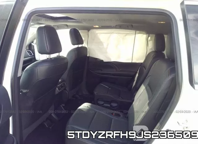 5TDYZRFH9JS236509 фото 9