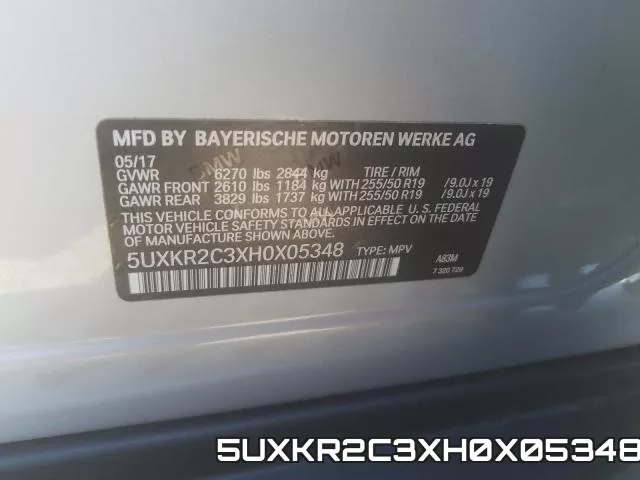 5UXKR2C3XH0X05348 фото 2