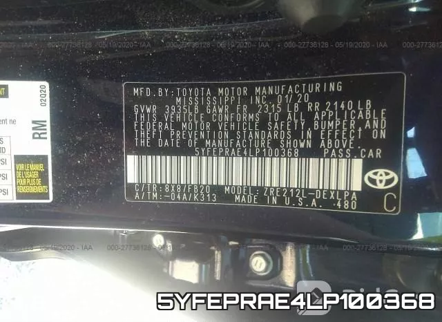 5YFEPRAE4LP100368 фото 10