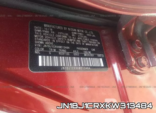 JN1BJ1CRXKW313484 фото 10