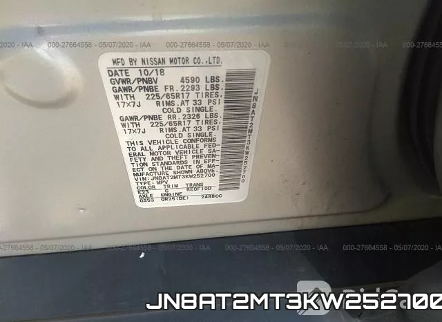 JN8AT2MT3KW252700 фото 10