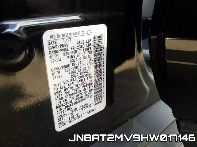 JN8AT2MV9HW017146 фото 2