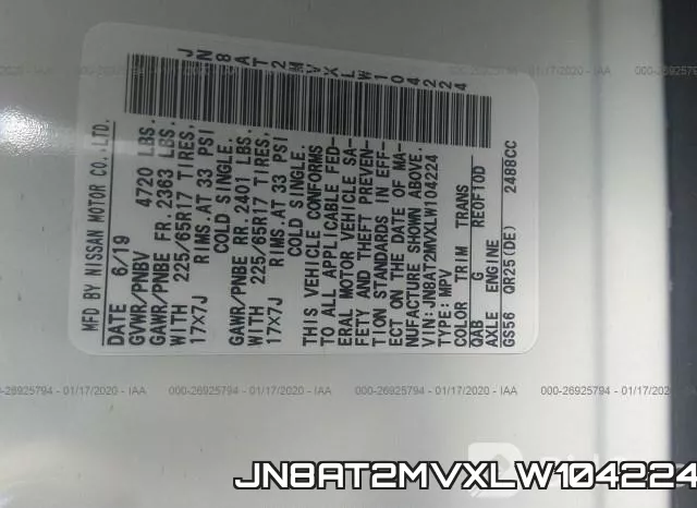 JN8AT2MVXLW104224 фото 10
