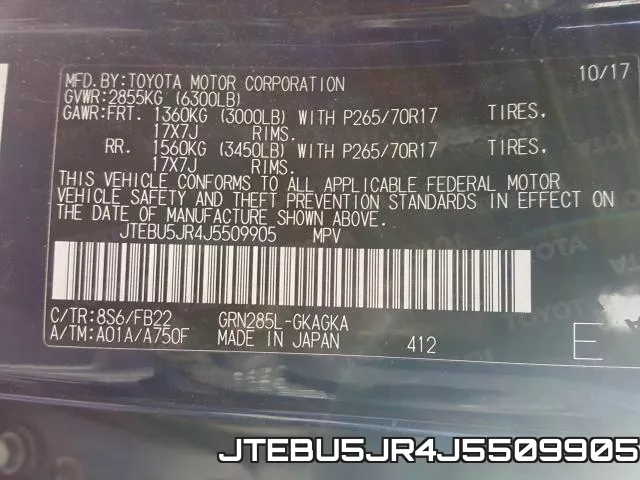 JTEBU5JR4J5509905 фото 2
