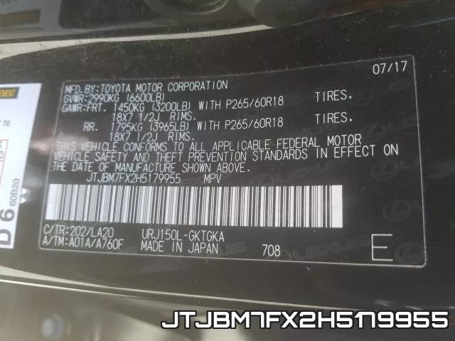 JTJBM7FX2H5179955 фото 2