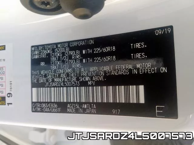 JTJSARDZ4L5007573 фото 2