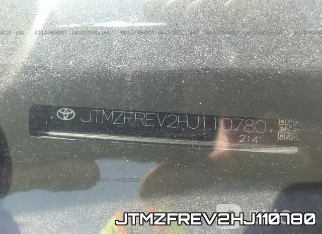 JTMZFREV2HJ110780 фото 10