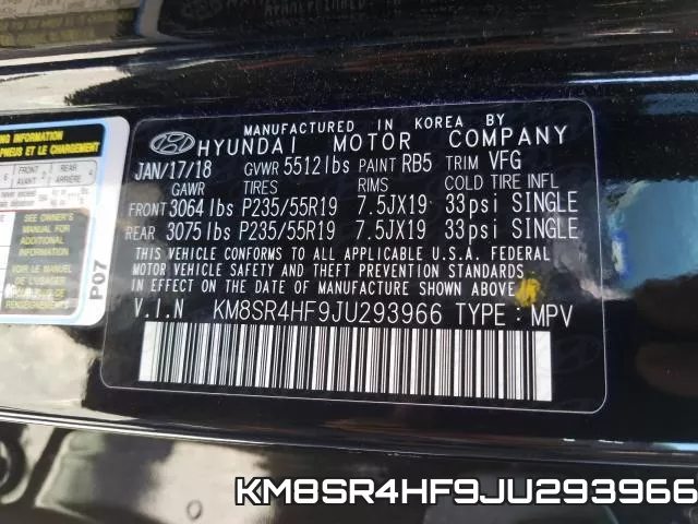 KM8SR4HF9JU293966 фото 2