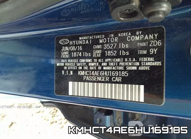 KMHCT4AE6HU169185 фото 10