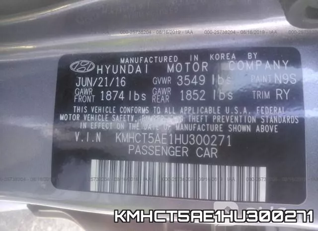 KMHCT5AE1HU300271 фото 10