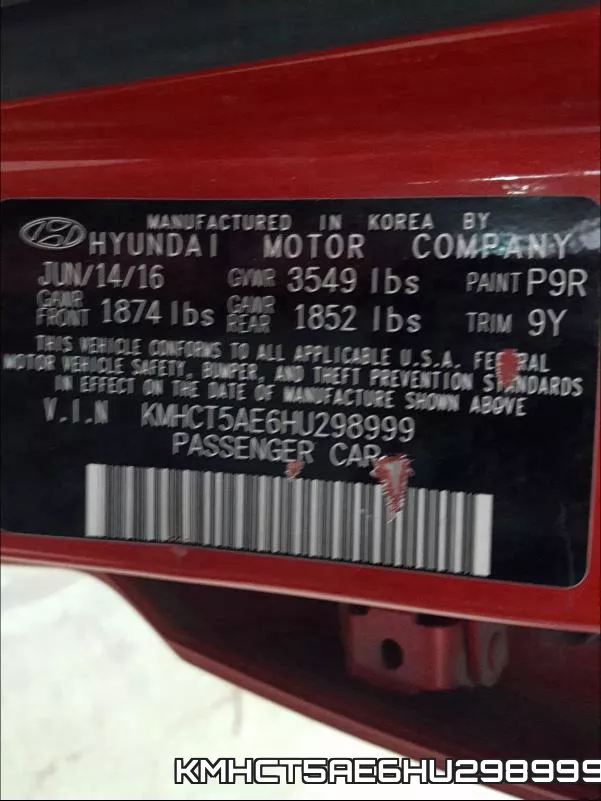 KMHCT5AE6HU298999 фото 2
